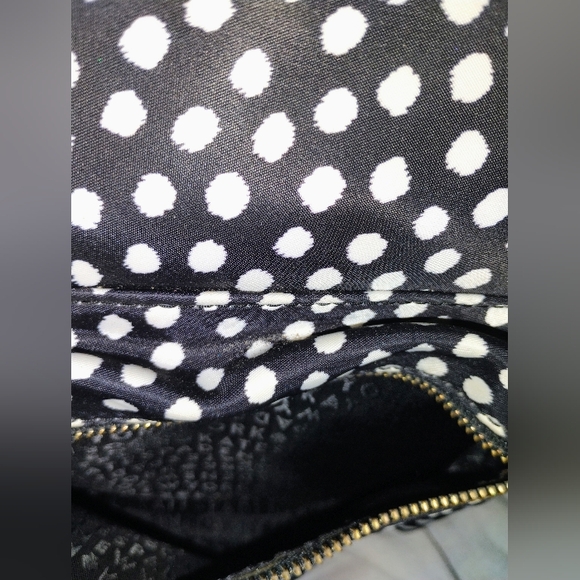 Kate Spade Polka Dot Small Nylon Mini Backpack travel black white - Picture 11 of 11
